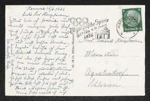 Brief von Charlotte Kiep an Margarete Hauptmann