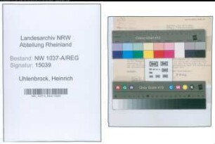 Entnazifizierung Heinrich Uhlenbrock , geb. 00.00.0000 ()