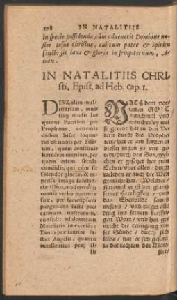In Natalitiis Christi ...