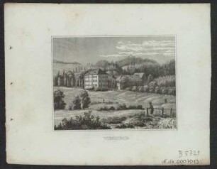 Ansicht von Wiesenbad, Stahlstich, um 1840 : Wiesenbad. - [Stuttgart] : [Scheible] , [um 1840]. - 1 Kunstbl. : Stahlst. ; 10 x 7 cm