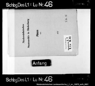 Korrespondenz des Amtmanns Enthält: Kontribution; Exekution