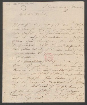 Brief an Wilhelm Speyer : 04.12.1826