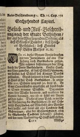 771-815, Sechzehendes Capitel