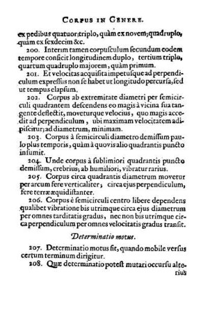 Determinatio motus.