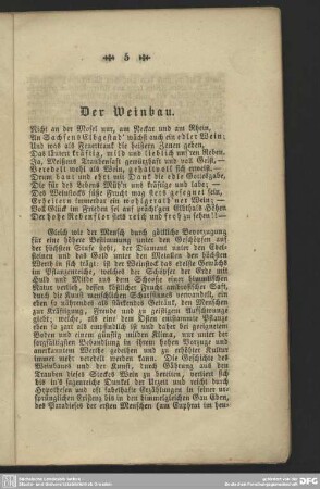 Der Weinbau
