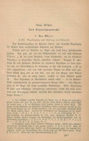 Zweiter Abschnitt. Das Eigenthumsrecht