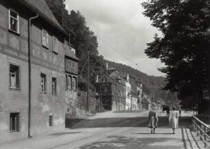 Bad Schandau, Kirnitzschtalstraße, Blick nach Norden