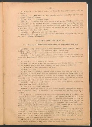 Cuadro décimo octavo
