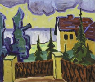 Gelbes Haus am See