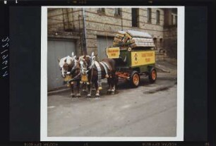 Pferdefuhrwerk von Brauerei Engelhardt Bier