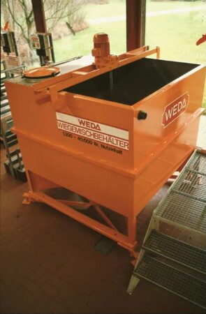 Fotografie: Fütterungstechnik, Mastschwein, Flüssigfütterungsanlage, Wiegetechnik, Mischbehälter