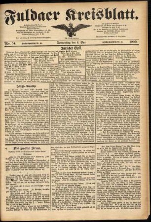 Ausgabe vom Donnerstag, den 08. Mai 1902.