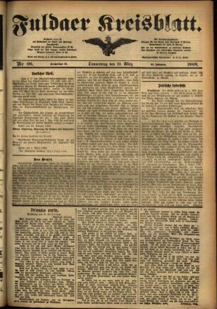 Ausgabe vom Donnerstag, den 19. März 1908.