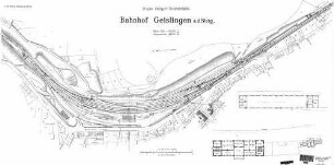 Geislingen (Steige): Nebengebäude Aufenthaltsgebäude Lageplan,Grundrisse