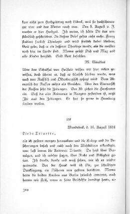 239 Wandsbeck, d. 16. August 1814