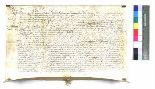 Propst Johann Christoph von Freyberg-Eisenberg verleiht Michael Mack (Mackh) die Mühle in Stimpfach zum Erblehen.