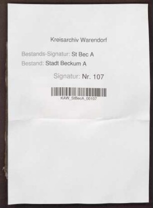 Walker-Weizen-Register (mit näheren Angaben zur Lage und Größe der Ländereien).