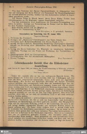 Ueberschauender Bericht über die Hildesheimer Ausstellung