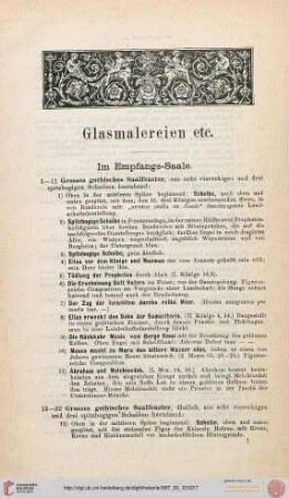 Glasmalereien etc.
