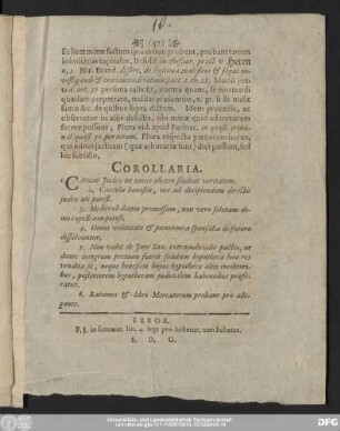Corollaria.