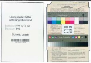Entnazifizierung Jacob Schmitt , geb. 25.01.1900 (Angestellter)