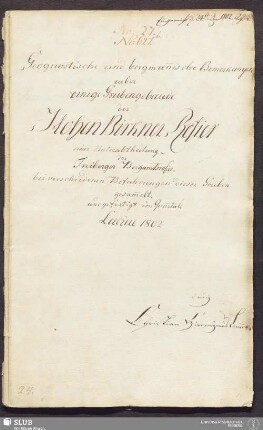 Geognostische und bergmän̄ische Bemerkungen ueber einige Grubengebaeude der Hohen Birkner Refier einer Unterabtheilung der Freiberger Bergamtsrefier - 17.6534 4.