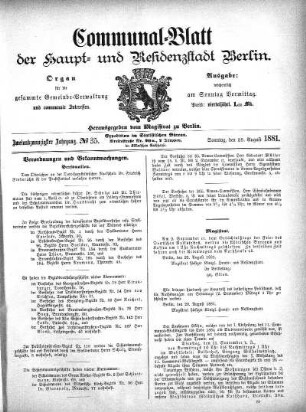 1881,35: No. 35, 28. August 1881