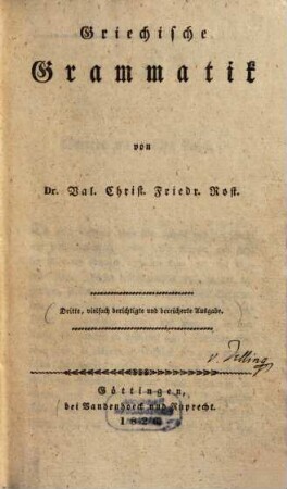 Griechische Grammatik
