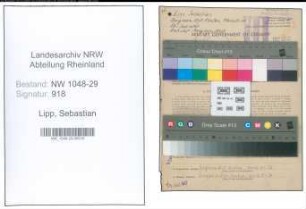 Entnazifizierung Sebastian Lipp , geb. 26.10.1894 (Beamter)