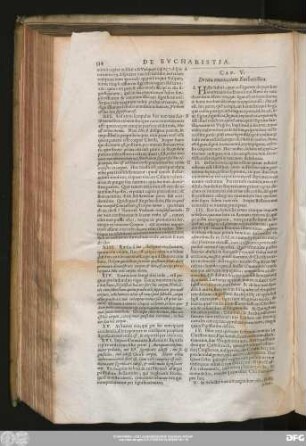 Cap. V. De tota enuntiatione Eucharistica.