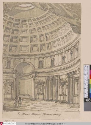 [Innere Ansicht des Pantheon zu Rom.]