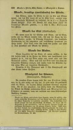 Mauke der Esel