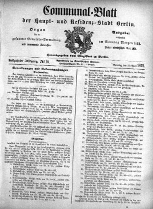 1876,18: No. 18, 30. April 1876