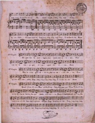 Le reveil de la marmotte : chansonette Savoyarde ; paroles de H. Blanchard