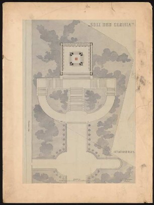 Völkerschlachtdenkmal, Leipzig Projekt I: Lageplan 1:300