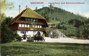 Postkartensammlung Weis mit Ansichten Karlsruhes. Stadtgarten