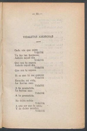 Vidalitas amorosas