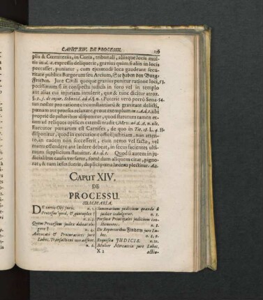 Caput XIV. De Processu.