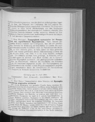 Sitzung am 10. Juli 1900.