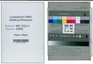 Entnazifizierung Klara Henn , geb. 31.05.1910 (Gastwirtin)