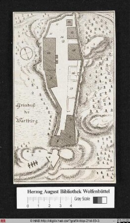 Grundriss der Wartburg.