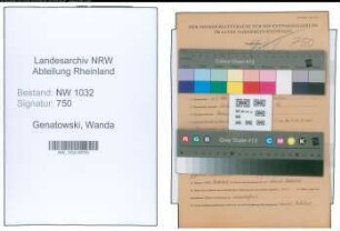 Entnazifizierung Wanda Genatowski , geb. 16.03.1893 ()
