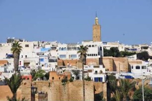 Kasbah in Rabat : Blick auf das Minarett in der Kasbah von Rabat, aufgenommen am 06.11.2008
