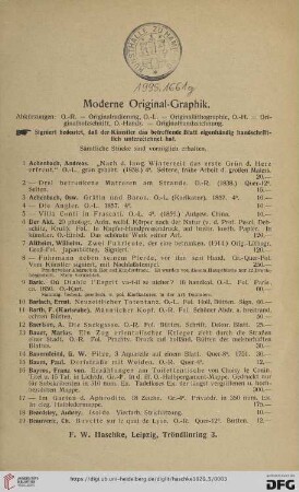 Moderne Original-Graphik (Nr. 1 - 764)