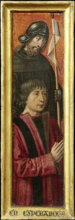 Bildnis Willem van Overbeke mit hl. Wilhelm