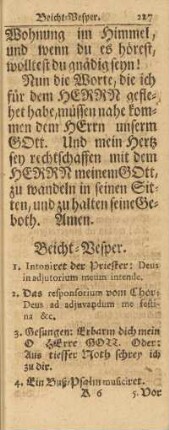 Beicht-Vesper