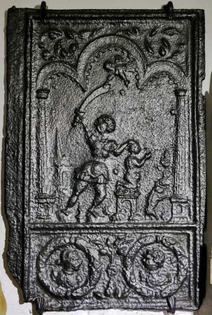 Ofenplatte, Abraham opfert Isaak