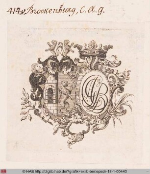 Wappen des C. A. G. von Brockenburg