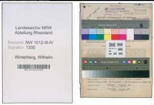Entnazifizierung Wilhelm Winterberg , geb. 28.01.1892 (Fleischbeschauer)