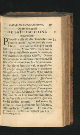 Cap. X. De Satisfactione.